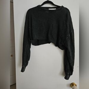 Okakie 100% Cotton Cropped Sweatshirt